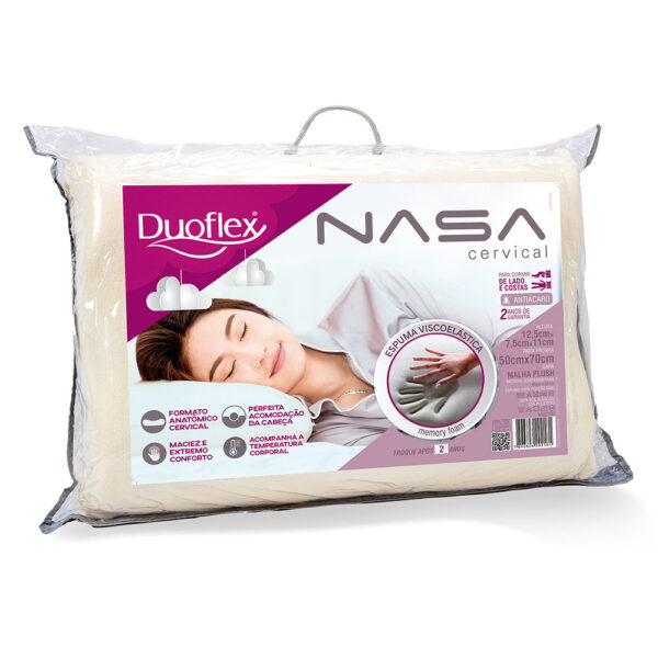 Travesseiro Nasa Cervical Duoflex 50cm x 70cm